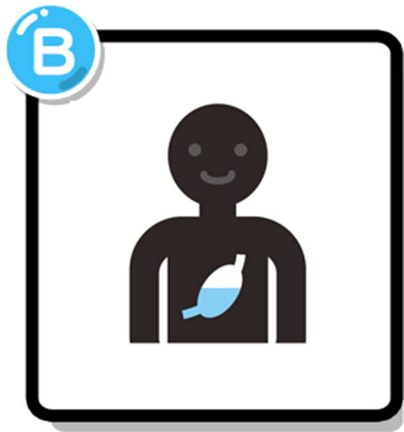 B