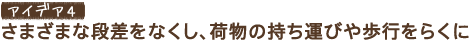 �A�C�f�A4�@���܂��܂Ȓi�����Ȃ����A�ו��̎����^�т���s���炭��