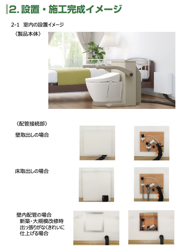 はいかんせっちほうほうごとのかんせいいめーじのしりょう